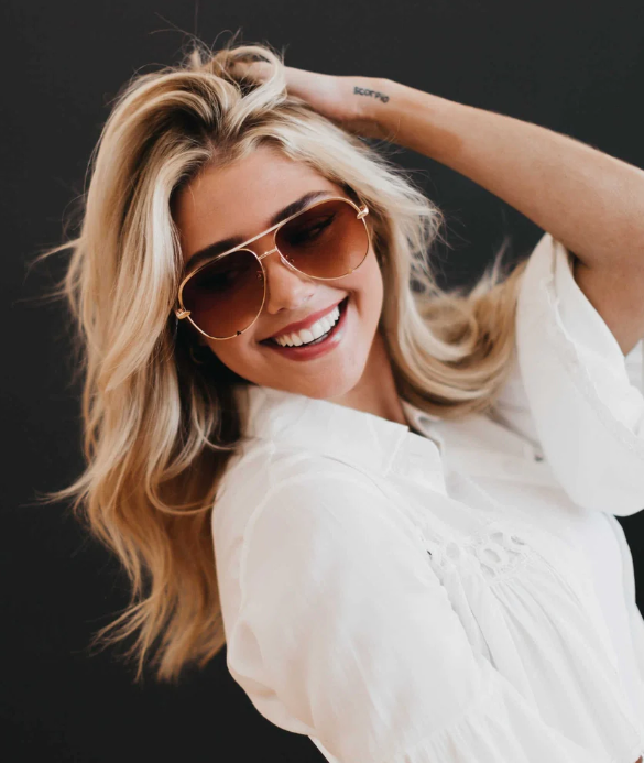 Alexa Aviator Frame Sunglasses