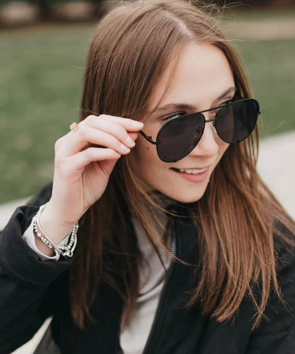 Alexa Aviator Frame Sunglasses