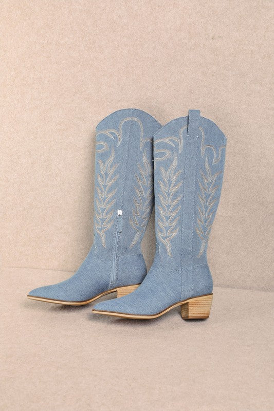 America's Sweetheart Denim Boots