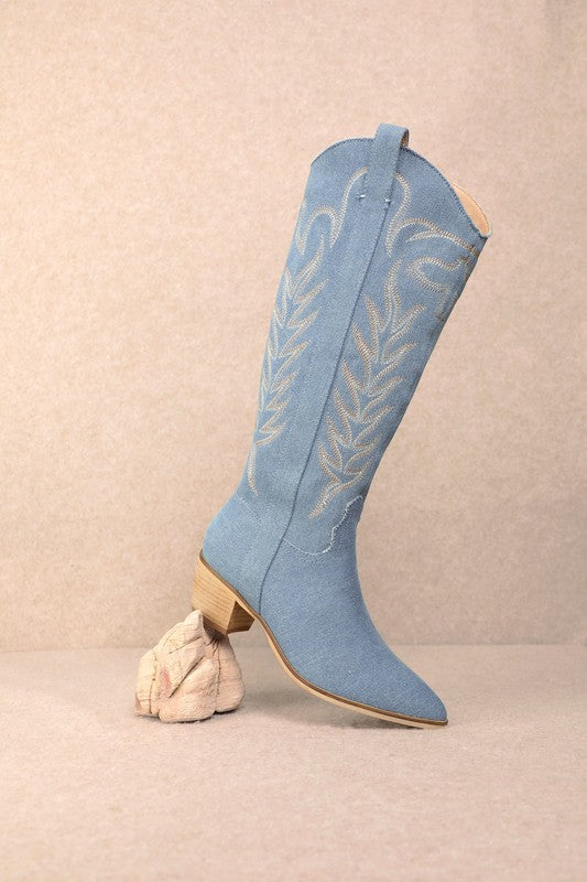 America's Sweetheart Denim Boots