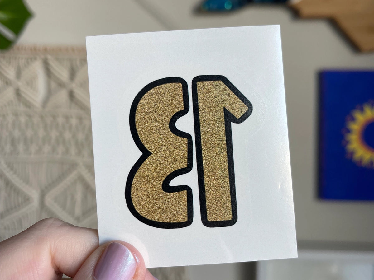 Eras Tour 13 Temporary Tattoo