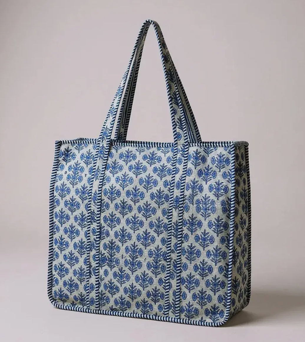 Wallflower Quilted Tote
