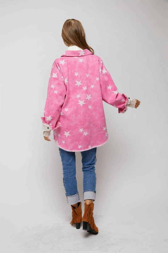 Bright Fame Star Shacket - Curator and Co.