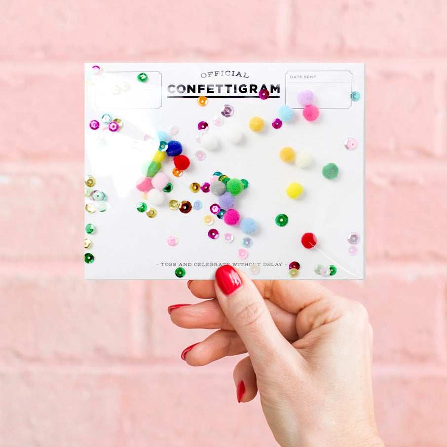 Confettigram - Pom Poms Birthday / Everyday Card