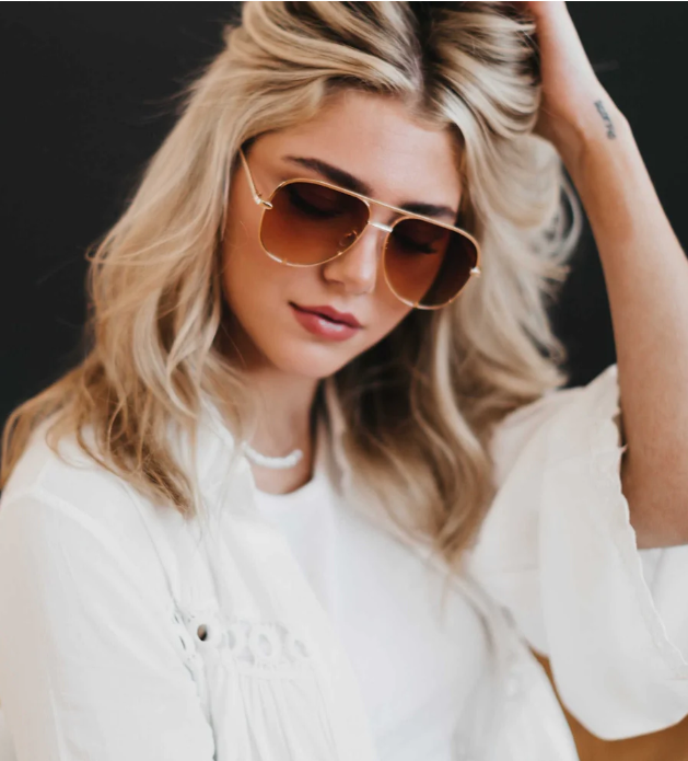 Alexa Aviator Frame Sunglasses