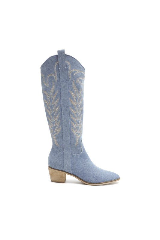 America's Sweetheart Denim Boots
