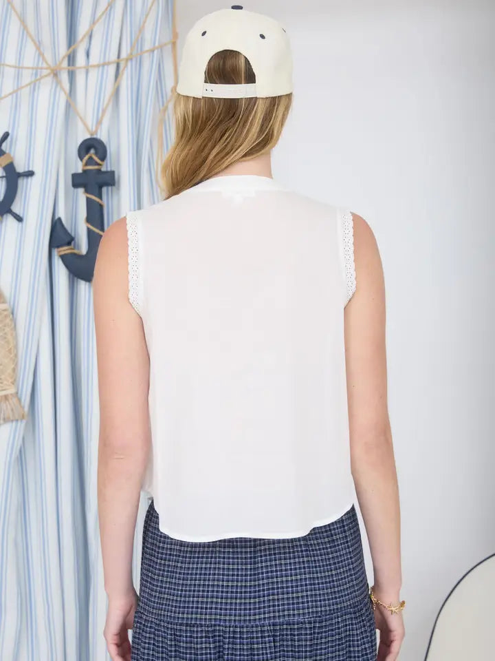 Whisperlight Eyelet Blouse - Curator and Co. 