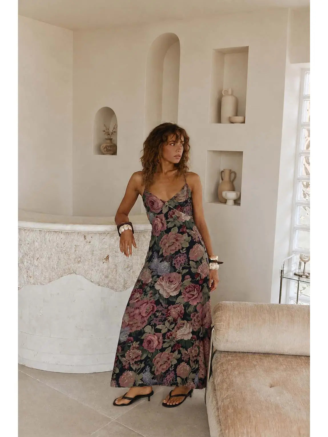 Midnight Garden Maxi Dress - Curator and Co. 