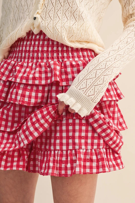 Sweetheart Ruffle Skort - Curator and Co. 