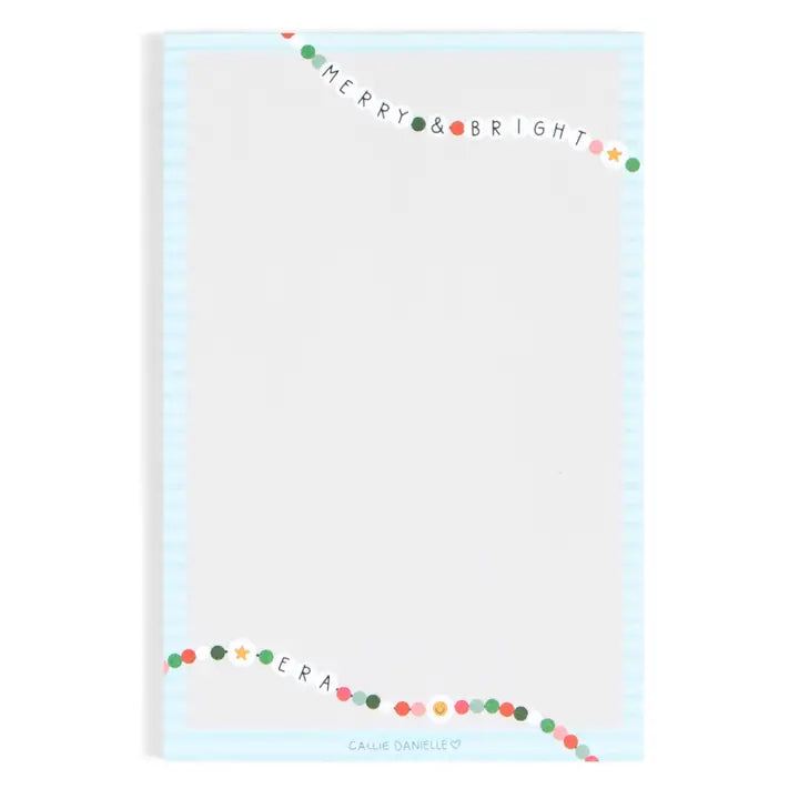 Merry & Bright Era Christmas Notepad