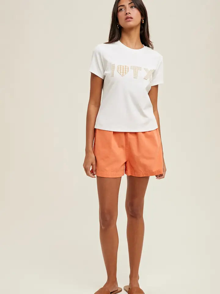 Gingham Patch Tx Tee