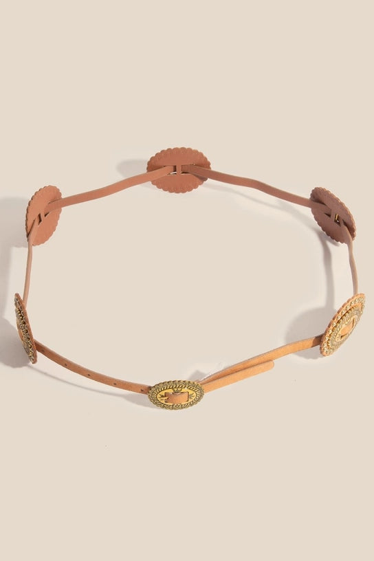 Sunset Prairie Concho Belt - Curator and Co. 