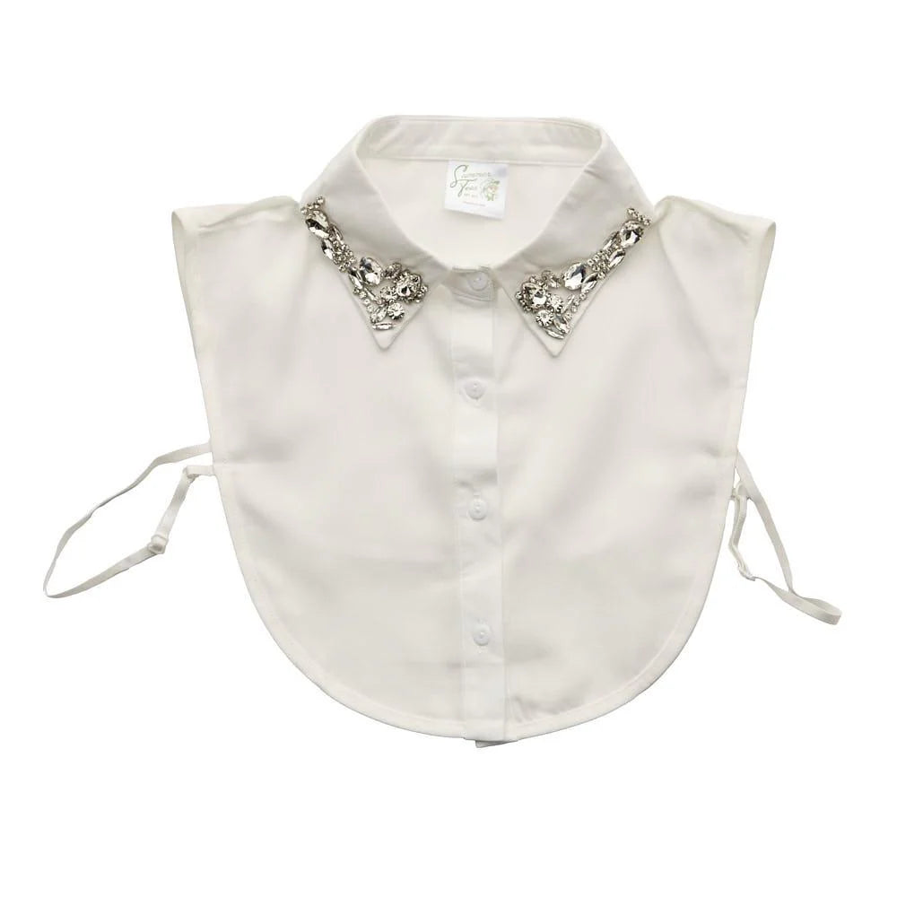 White Jeweled Collar