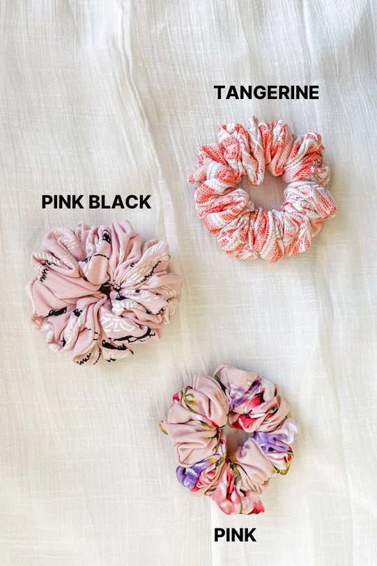 Printed Scrunchies Assorted Colors - Curator and Co. 