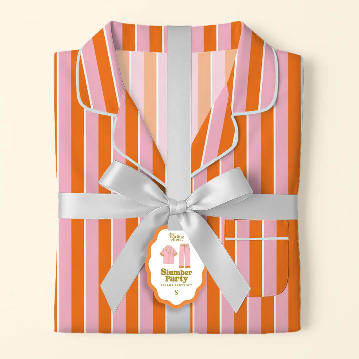 Slumber Party Pajama Pants Set–Sicily Stripes Pink - Curator and Co. 