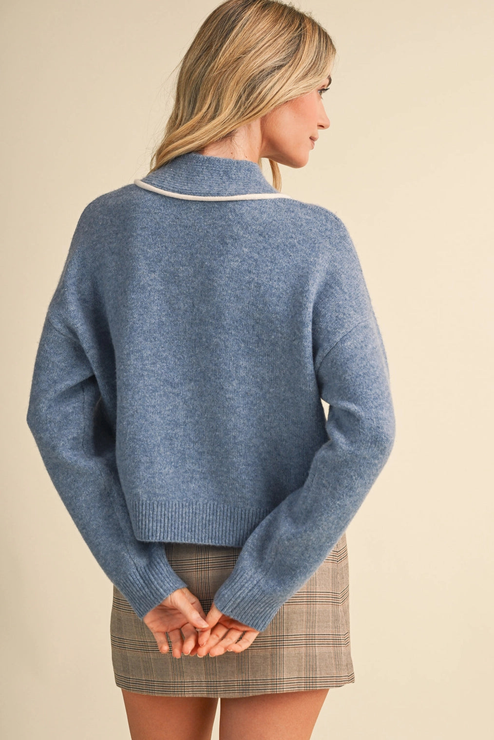 Paper Hearts Blue Cardigan - Curator and Co. 