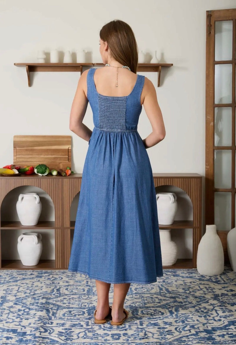 The Charleston Button Dress - Curator and Co. 
