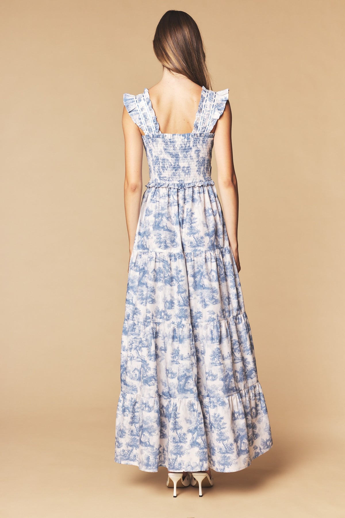 The Château Toile Maxi Dress