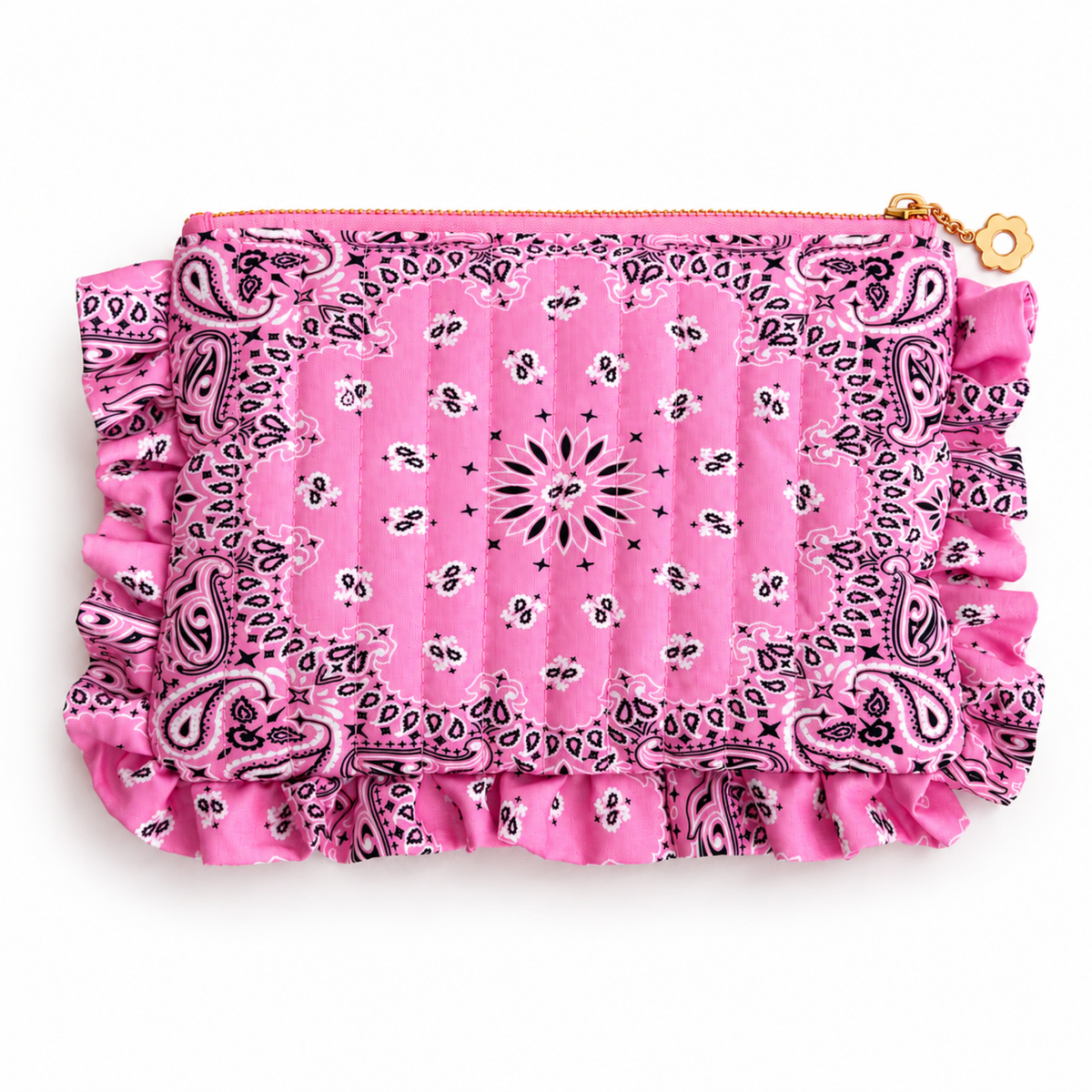 Bandana Ruffle Everything Pink Bag - Curator and Co. 