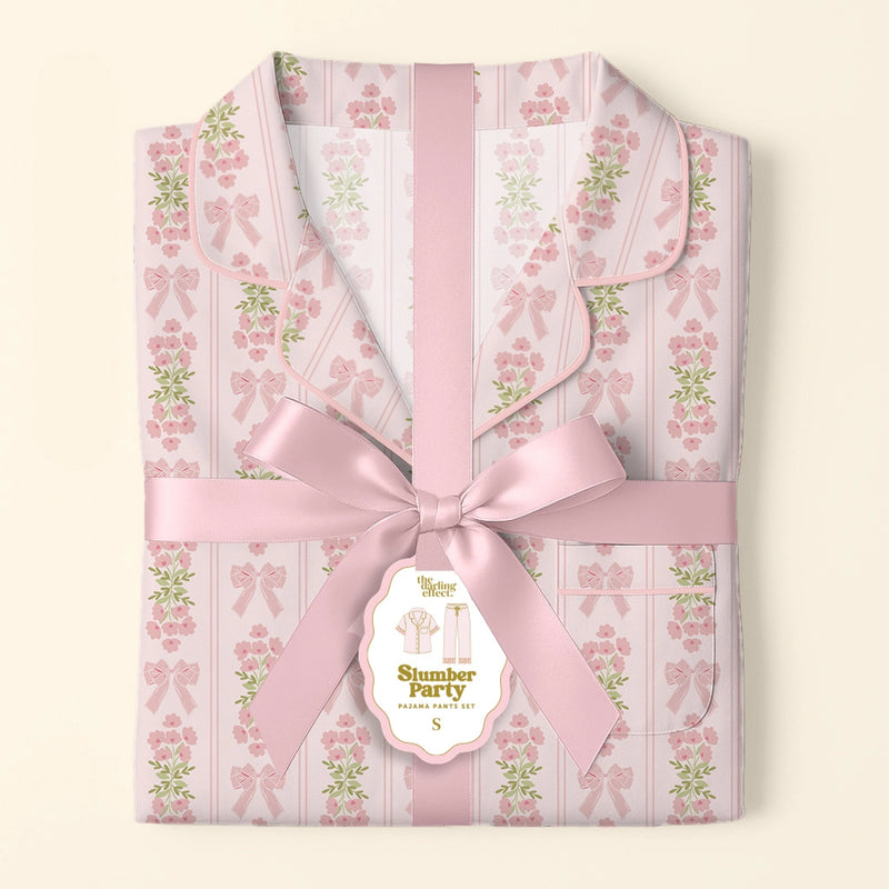 Slumber Party Pajama Pants Set–Oh So Fancy Pink - Curator and Co. 