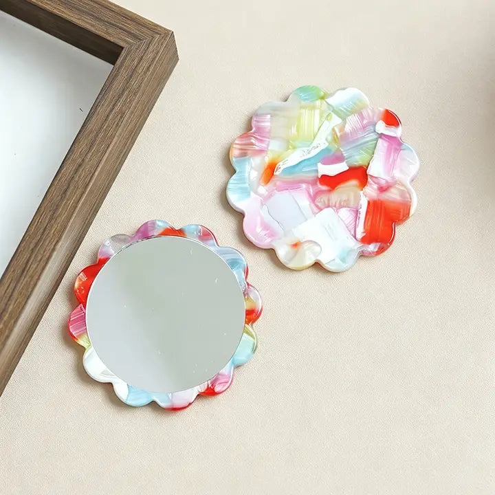 Scalloped Pocket Mirror