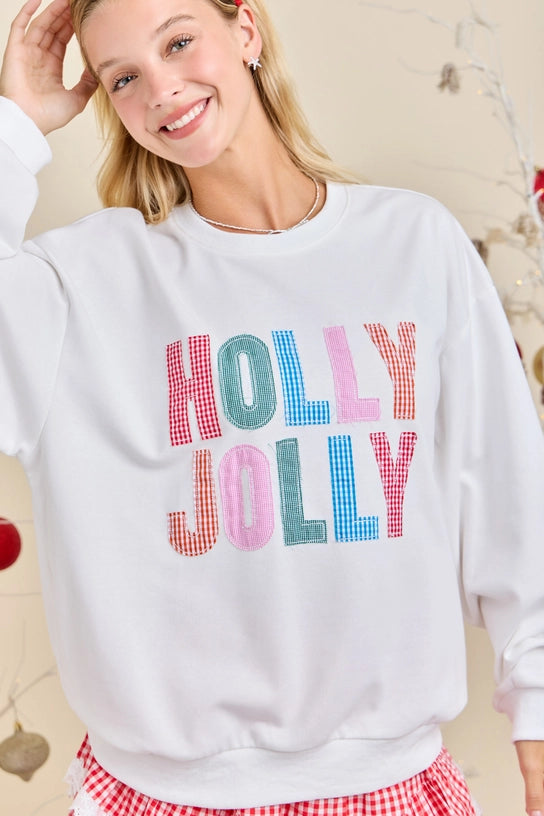 Holly Jolly Gingham Pullover - Curator and Co. 