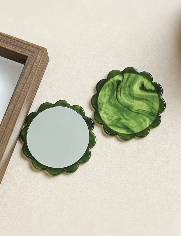 Scalloped Pocket Mirror