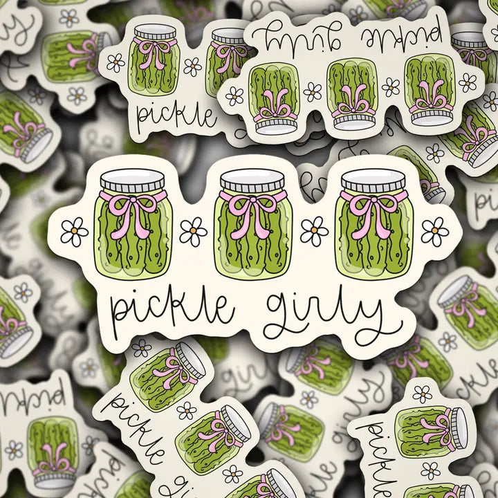 Pickle Girly Sticker