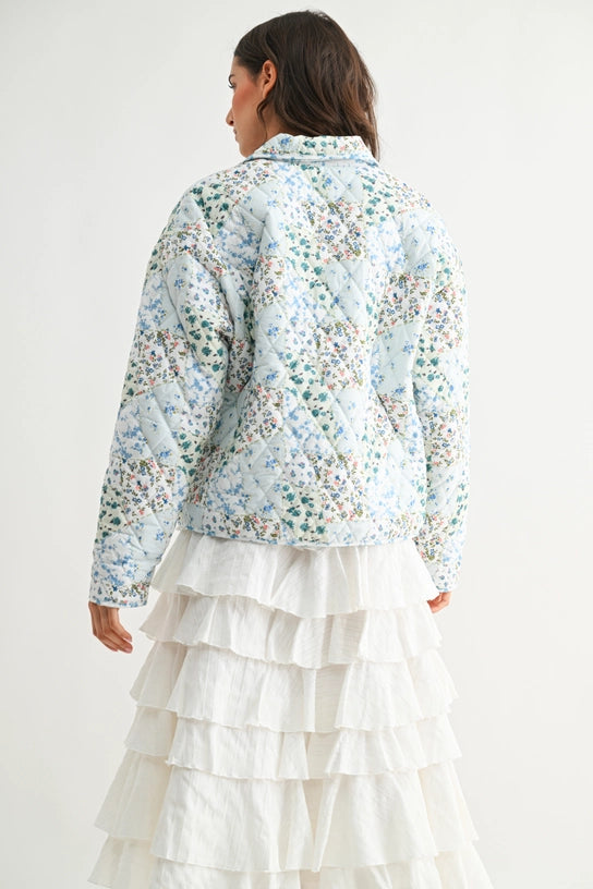 Blue Meadow Quilted Jacket