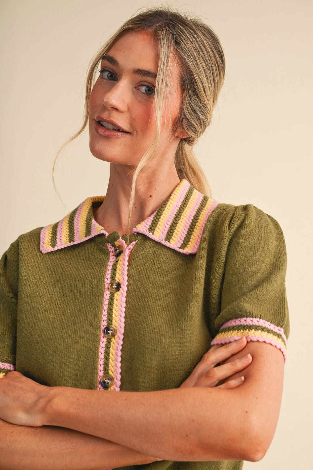 Bloom & Button Knit - Curator and Co. 