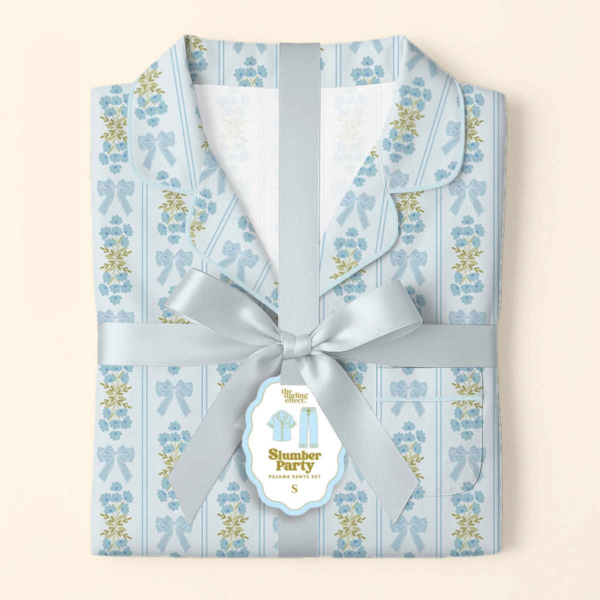 Slumber Party Pajama Pants Set–Oh So Fancy Blue - Curator and Co. 