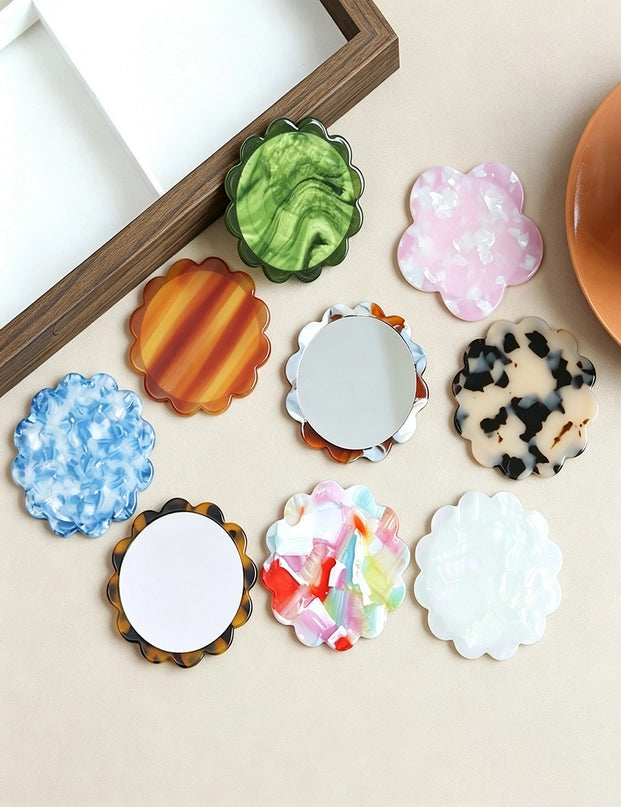 Scalloped Pocket Mirror