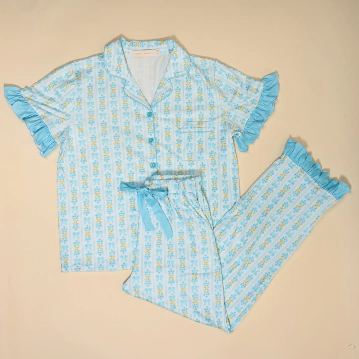 Slumber Party Pajama Pants Set–Oh So Fancy Blue - Curator and Co. 