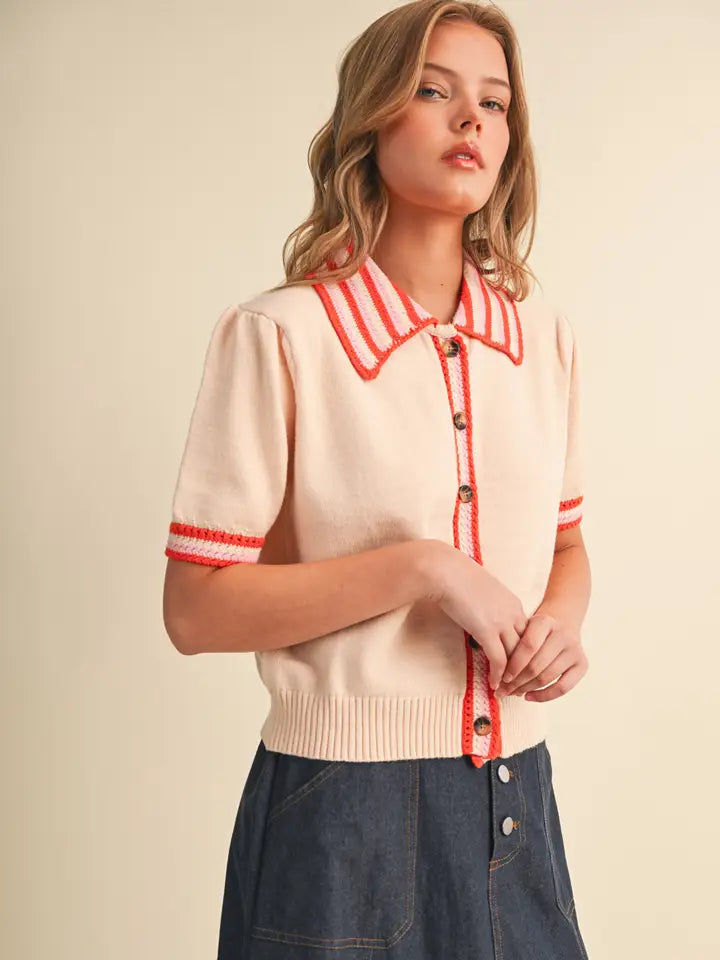 Sweet Escape Sweater Polo - Curator and Co. 