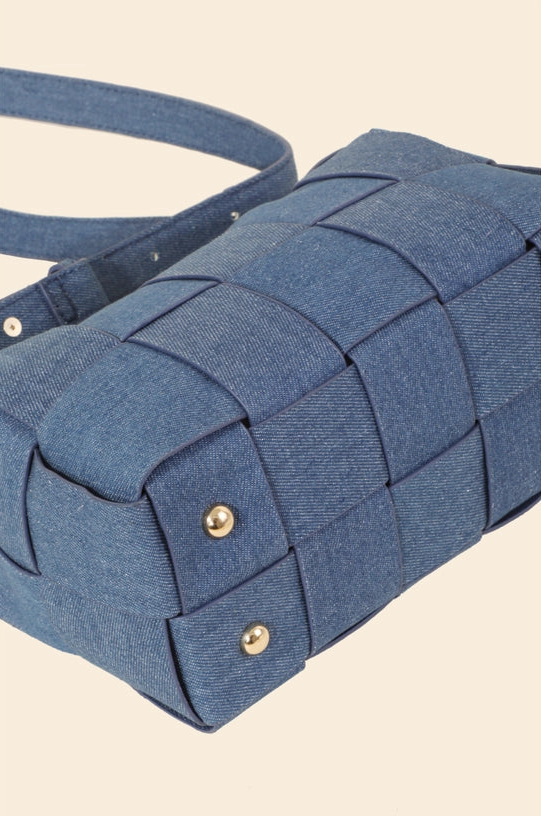 Woven Denim Crossbody - Curator and Co. 