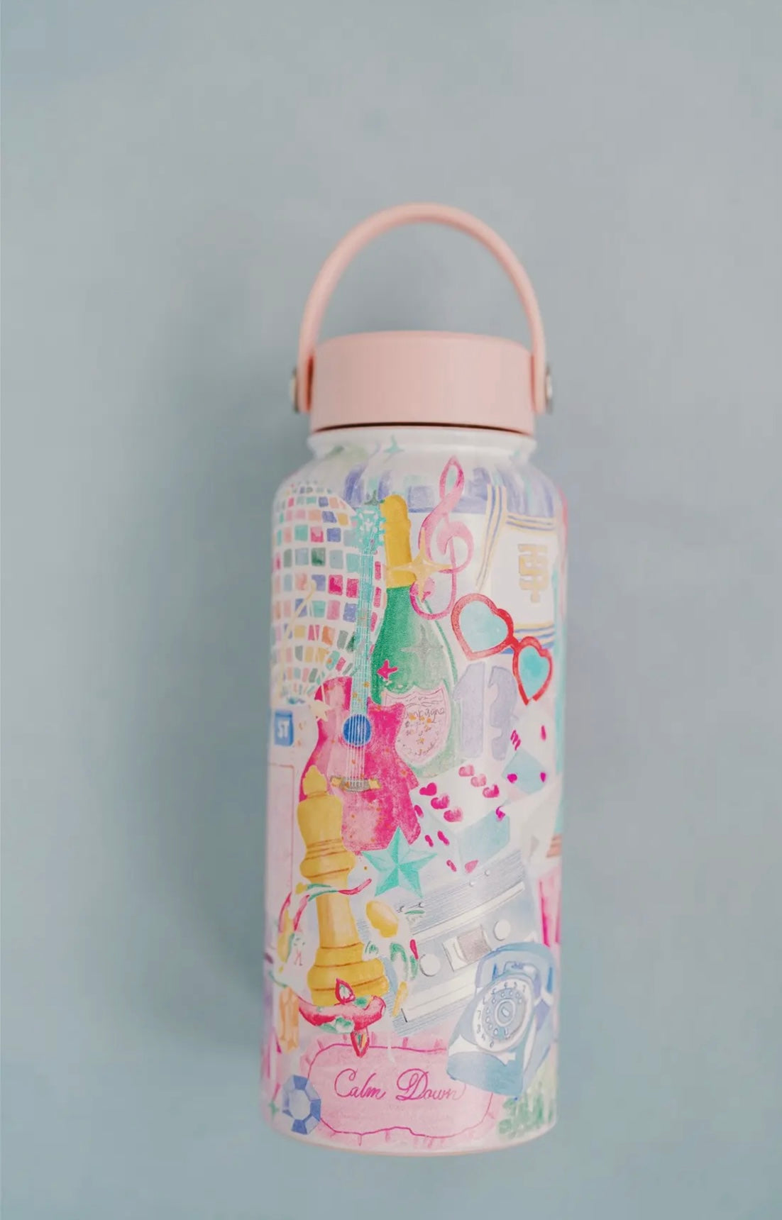 Taylor Swift 32 oz Watercolor Insulated Water Bottle