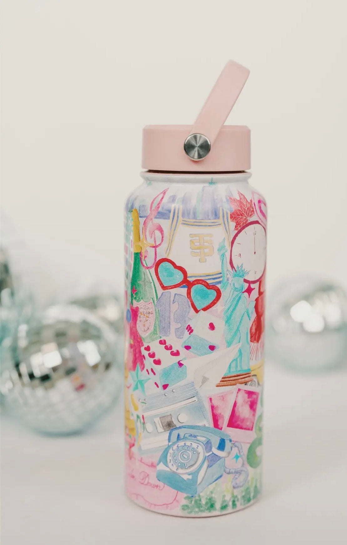 Taylor Swift 32 oz Watercolor Insulated Water Bottle