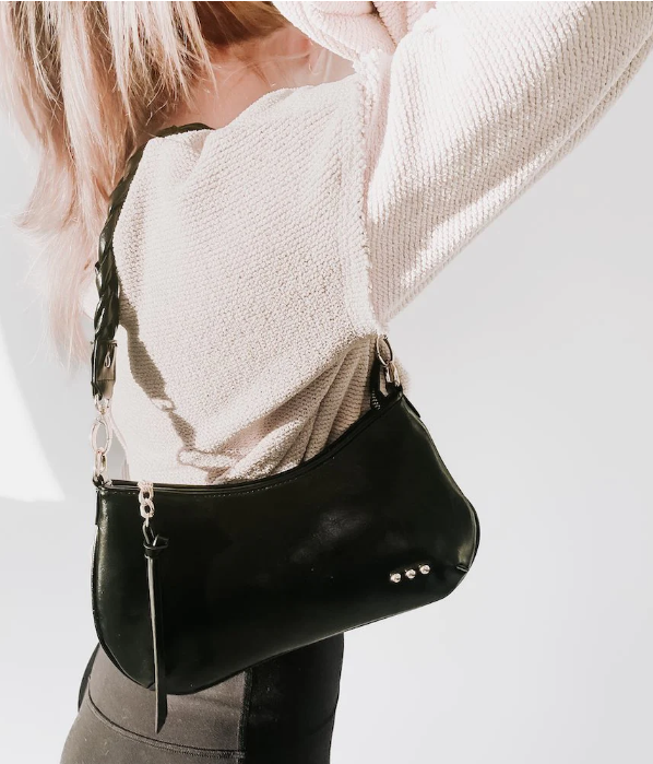 Brynlee Braided Vegan Leather Crossbody & Shoulder Bag