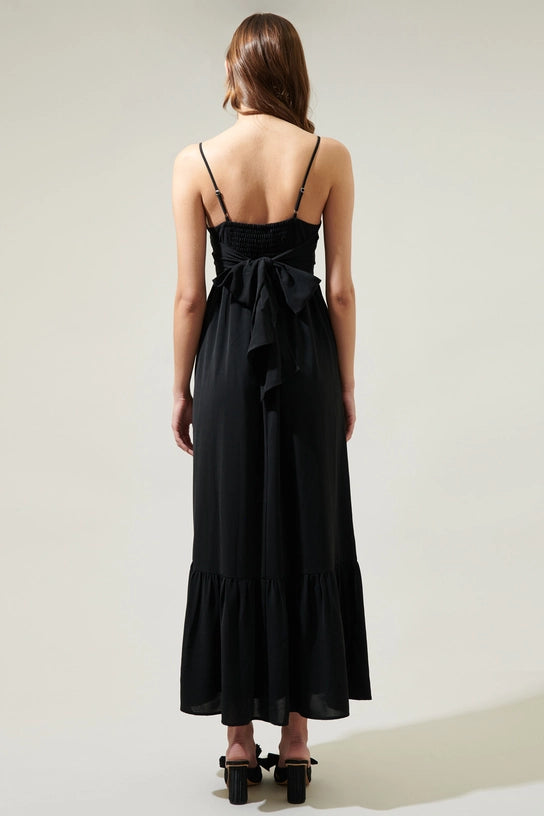 Delany Tie Back Maxi Dress