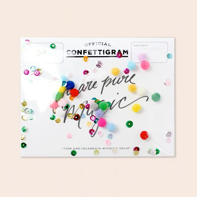 Confettigram - Pom Poms Birthday / Everyday Card