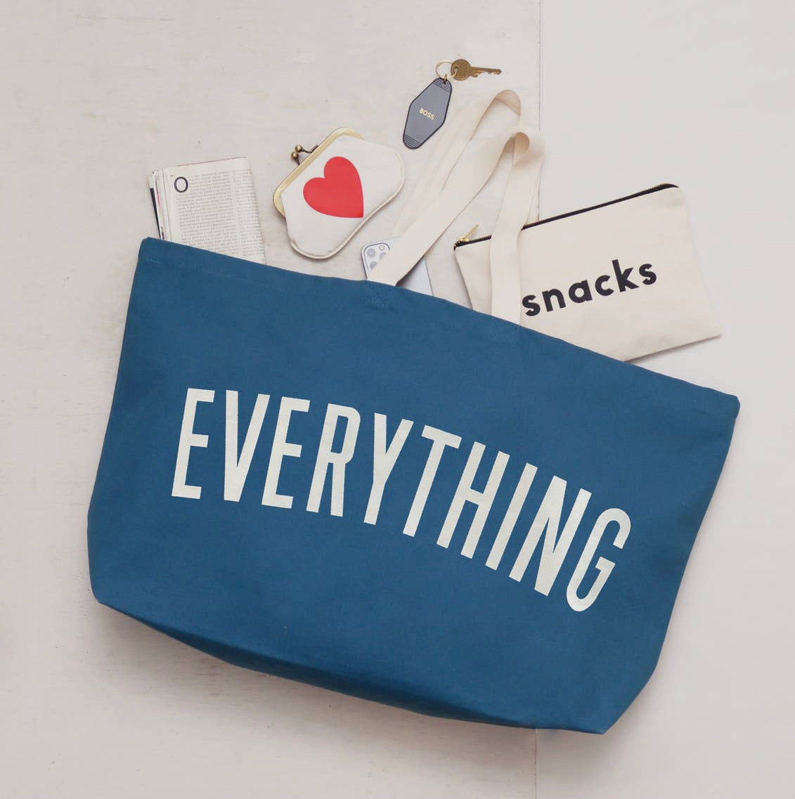 Everything Tote Blue