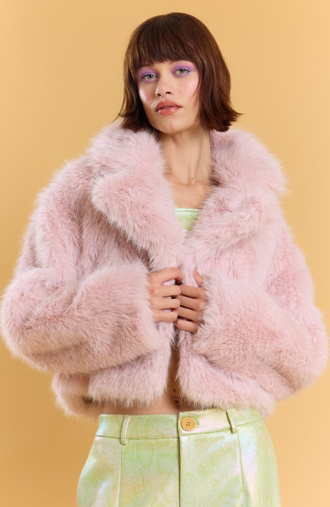 Champagne Blush Faux Fur - Curator and Co. 