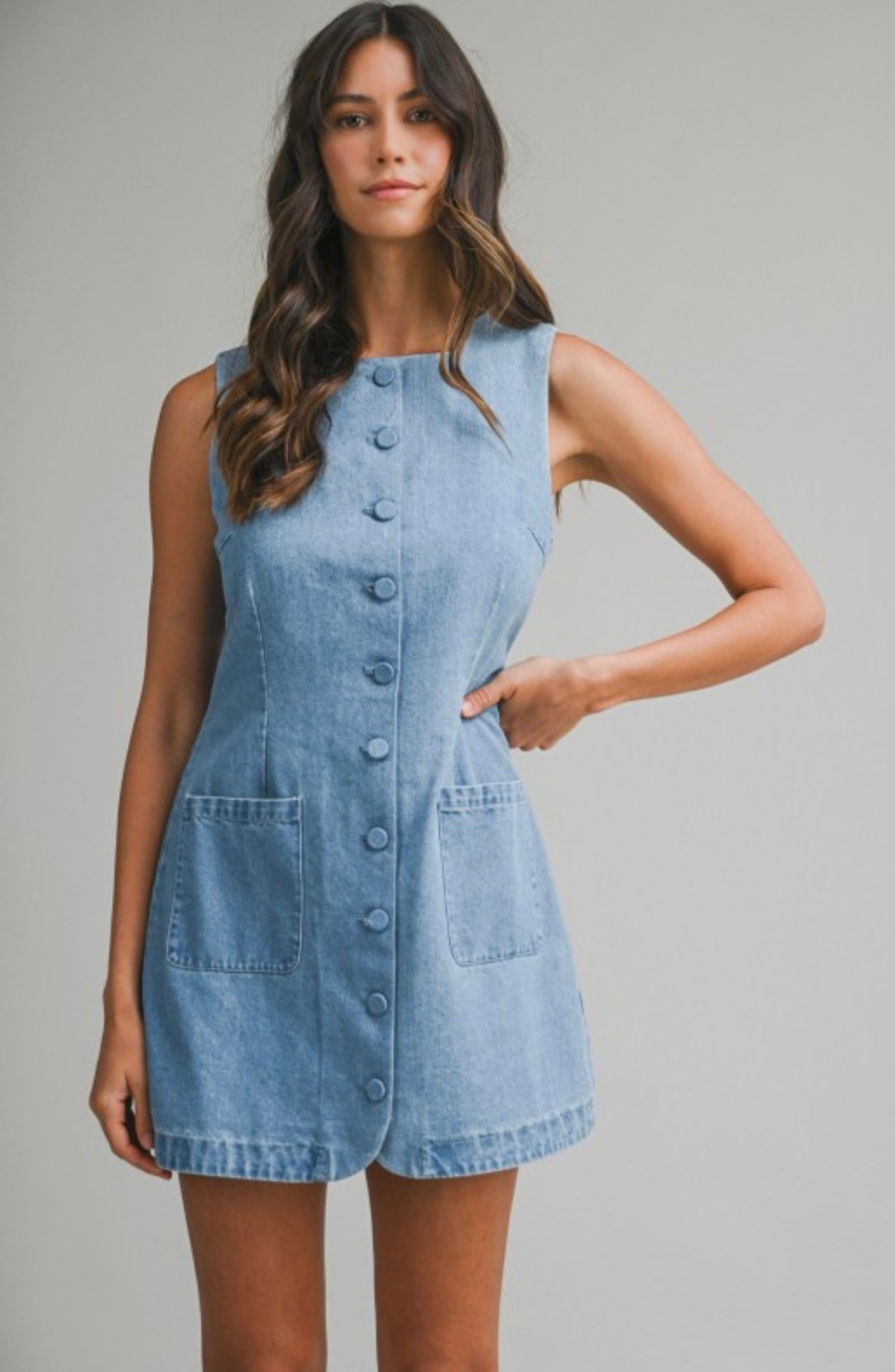 Denim Sweetheart Crush Dress
