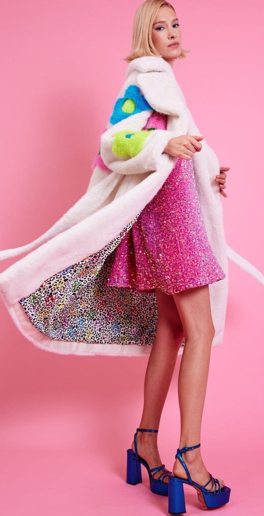 The It Girl Floral Faux Fur - Curator and Co. 