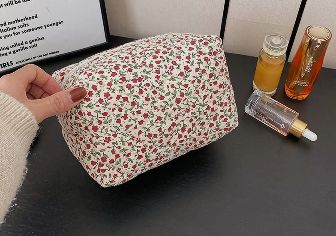 Quilted Makeup Bag - Curator and Co. 