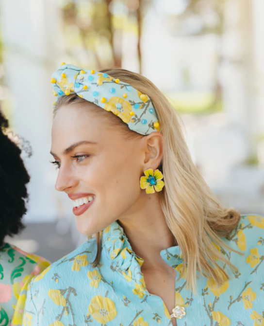 Golden Cali Flowers Headband