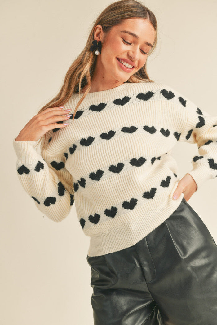 Crushing On You Sweater Black