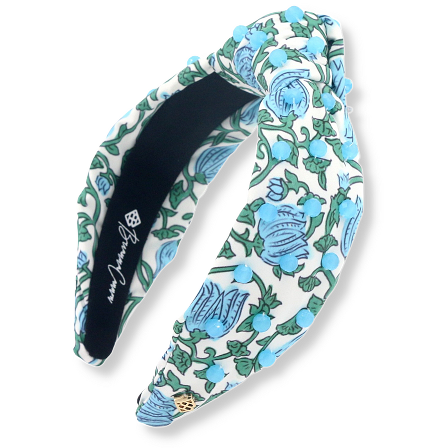 Sky Blue Bell Flowers Headband