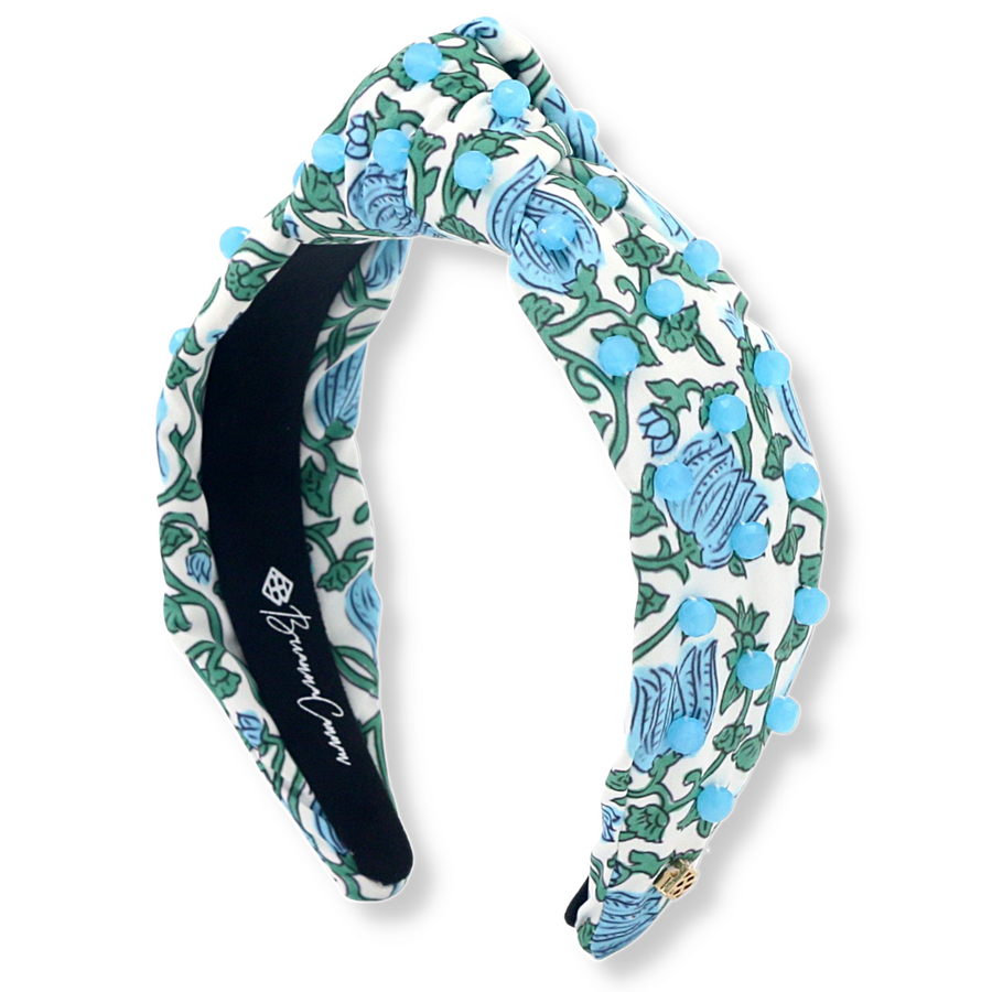 Sky Blue Bell Flowers Headband