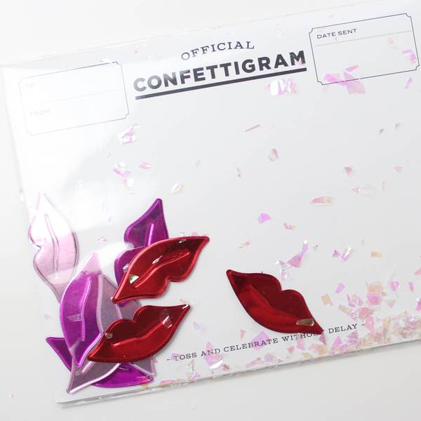 Confettigram - Sugar Lips Love Card